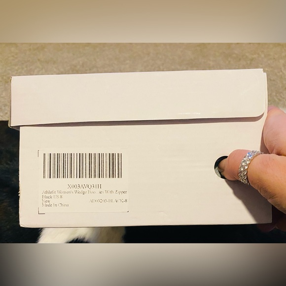 Athlefit black wedge boots, size 8. Brand New! - Picture 6 of 7